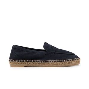 Castañer NEW Men’s Navy Blue Suede Penny Loafer Espadrille Size 44